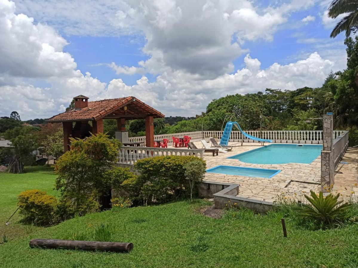 Chacara Em Ibiuna Sao Roque A 70Km De Sp Com Piscina E Wi-Fi Villa Luaran gambar